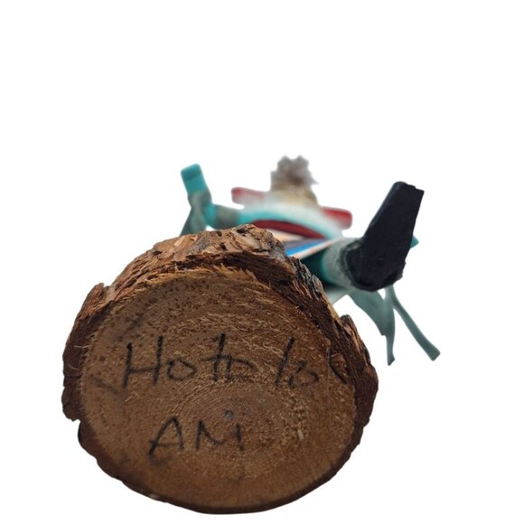 Kachina Handmade Doll Signed 7 Inch Hototo AM Native American Indian Art Wood - Picture 6 of 13